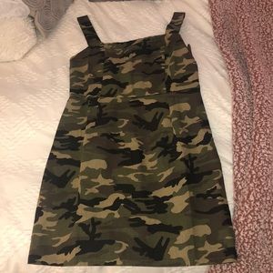 Nasty gal camo mini dress